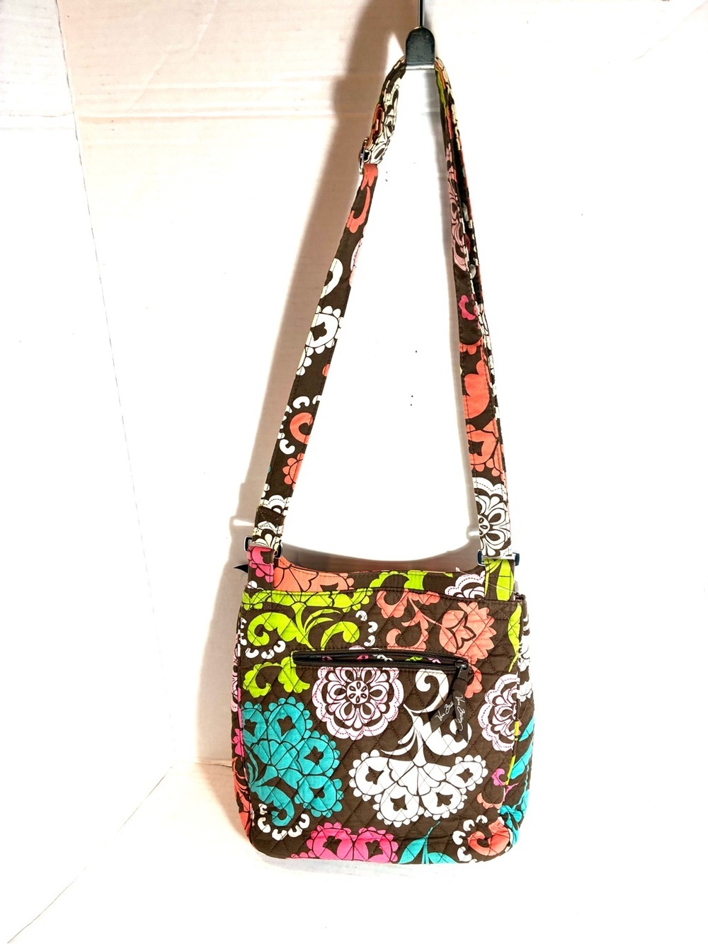 Vera Bradley Lola Medium Floral Print Quilted Flap Crossbody Shoulder Bag Travel - Picture 4 of 11